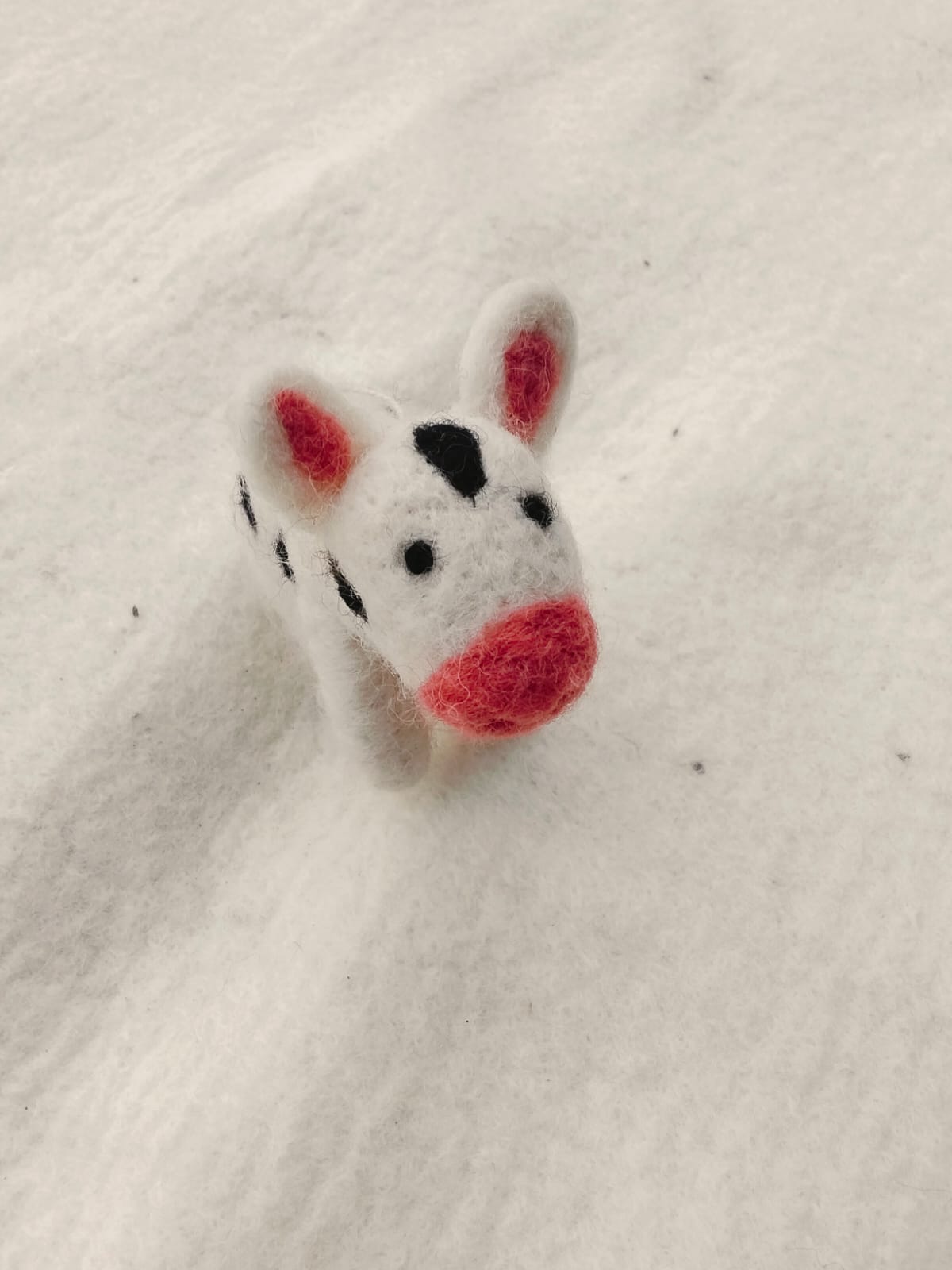 🐄🤍🖤🧡 Snowy Moo Cow (JF-50)