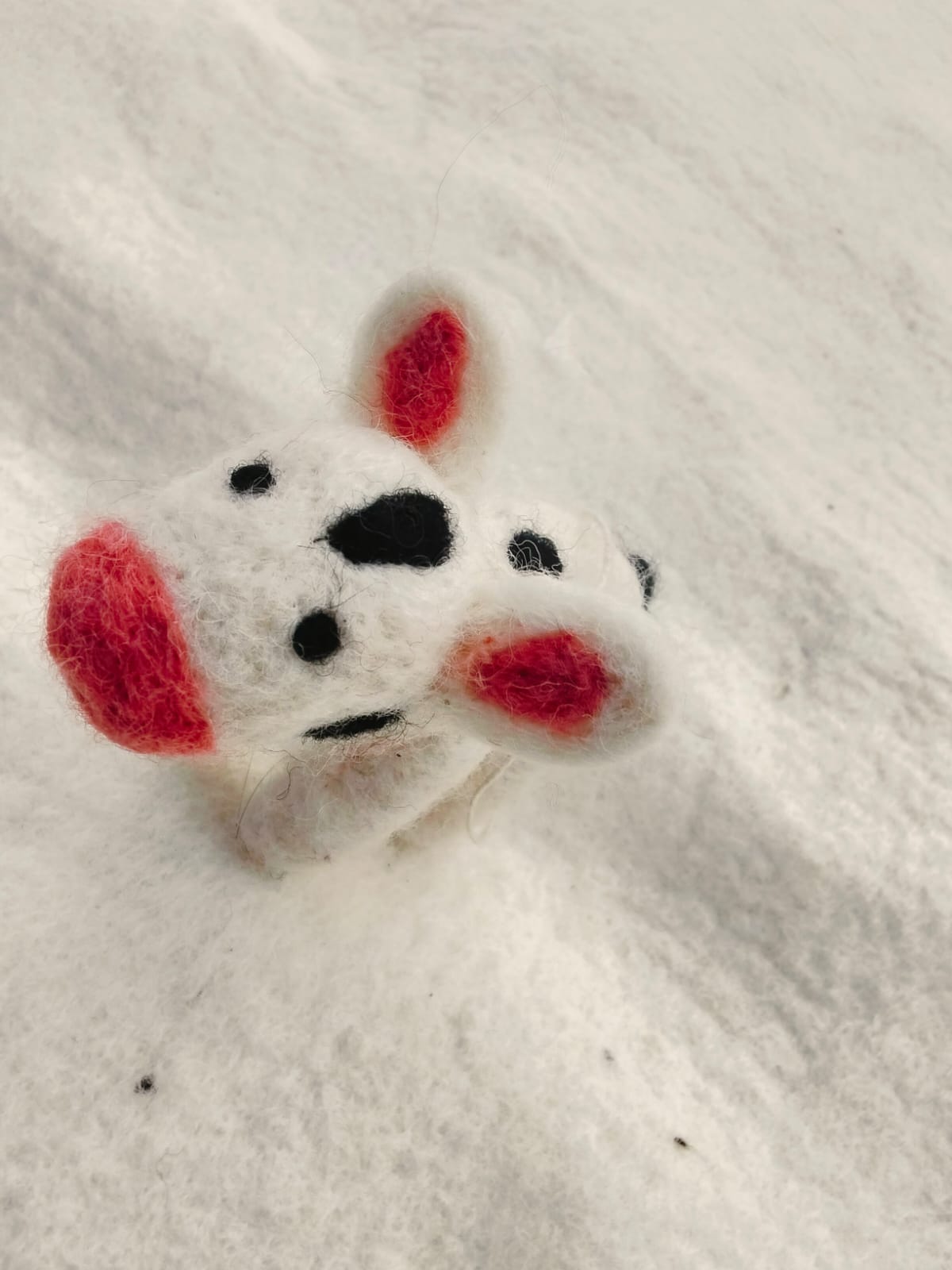 🐄🤍🖤🧡 Snowy Moo Cow (JF-50)
