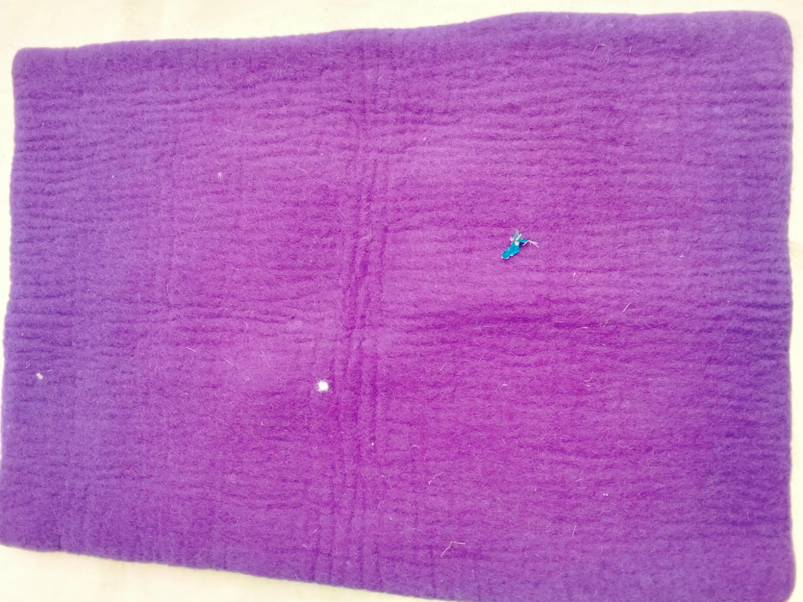 💜🌸 Purple Petal Woolen Mat (JF-00003)