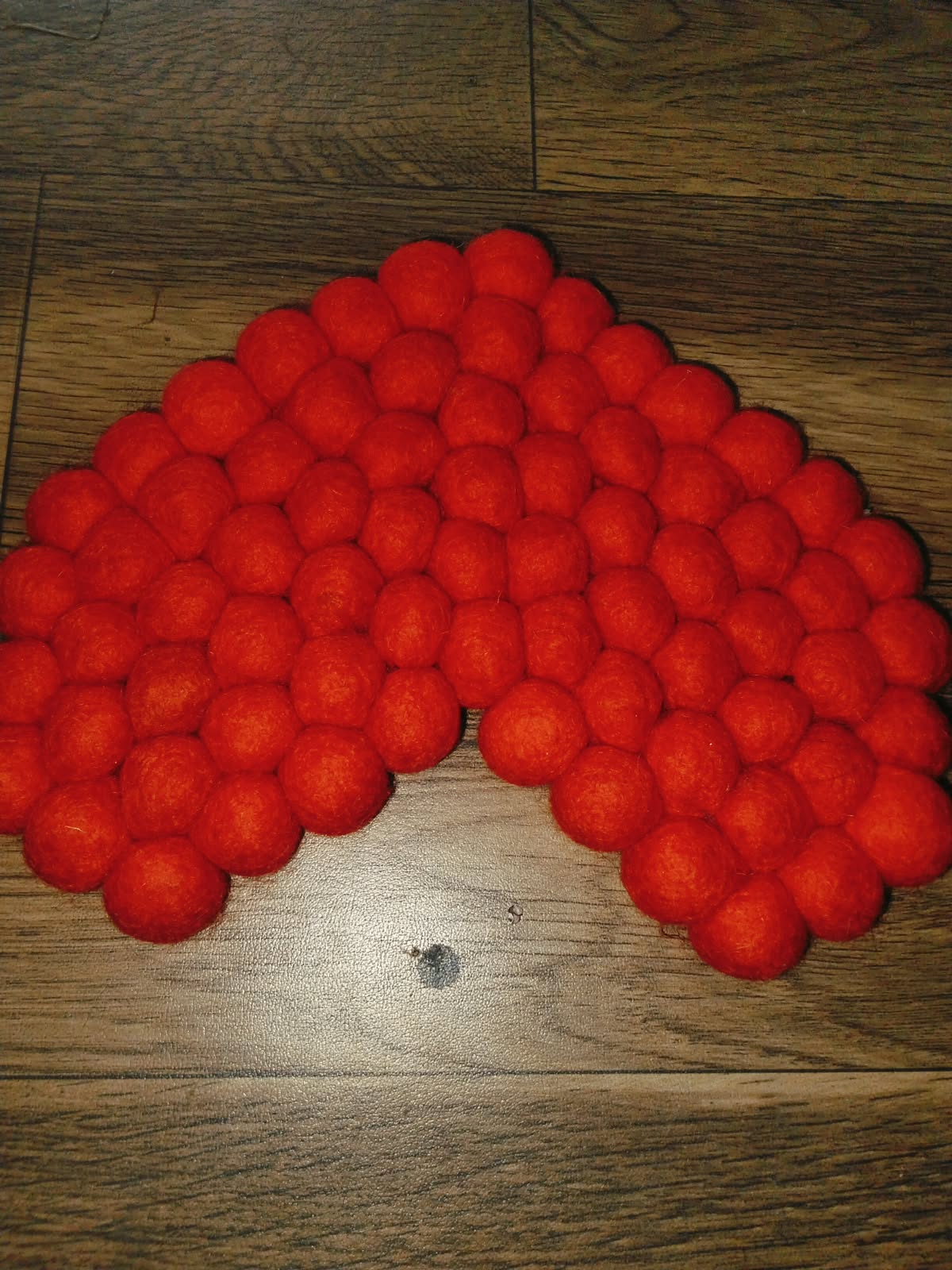 ❤️ Ruby Heart Handmade Woolen Mat