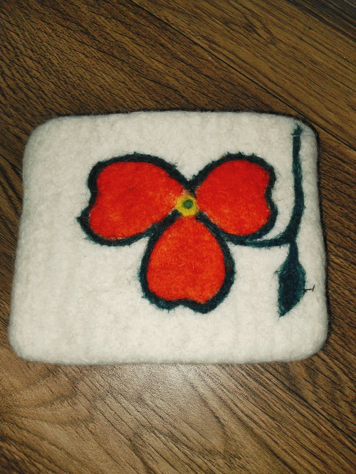 🤍 Snowflake Blossom Thick Woolen Hanky